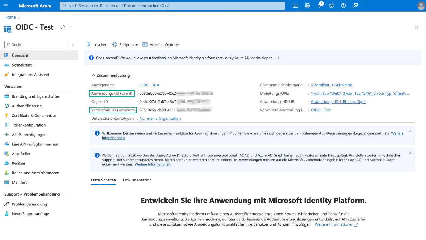 Configurer manuellement les points de terminaison OIDC pour Microsoft Azure dans Relution
