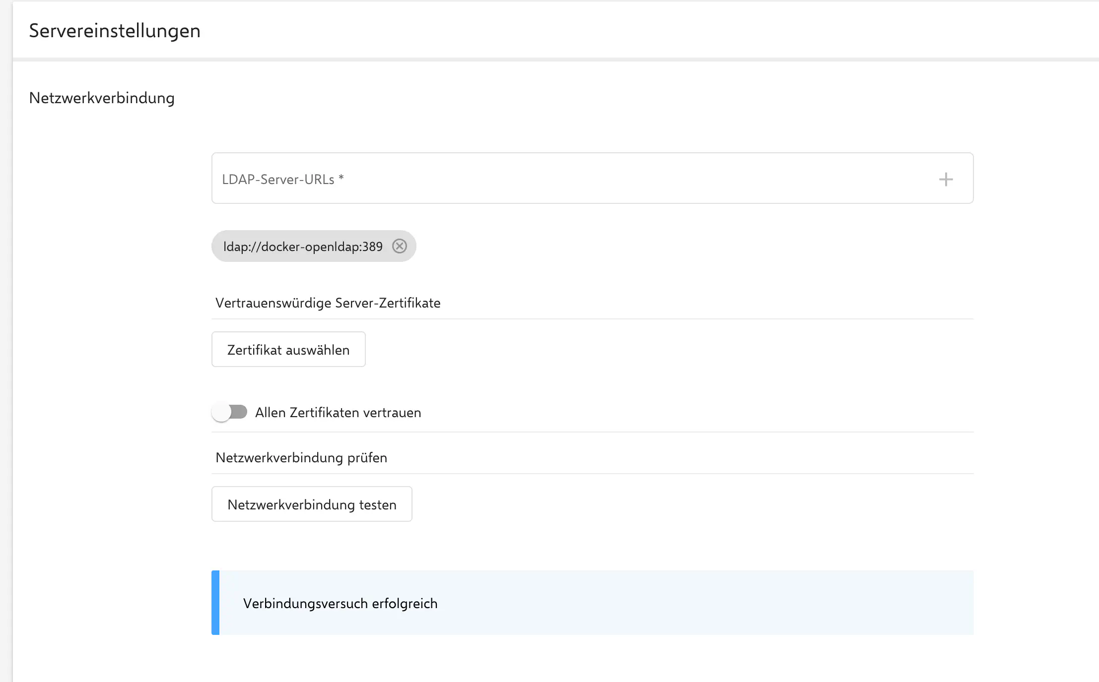 Netzwerkverbindung testen