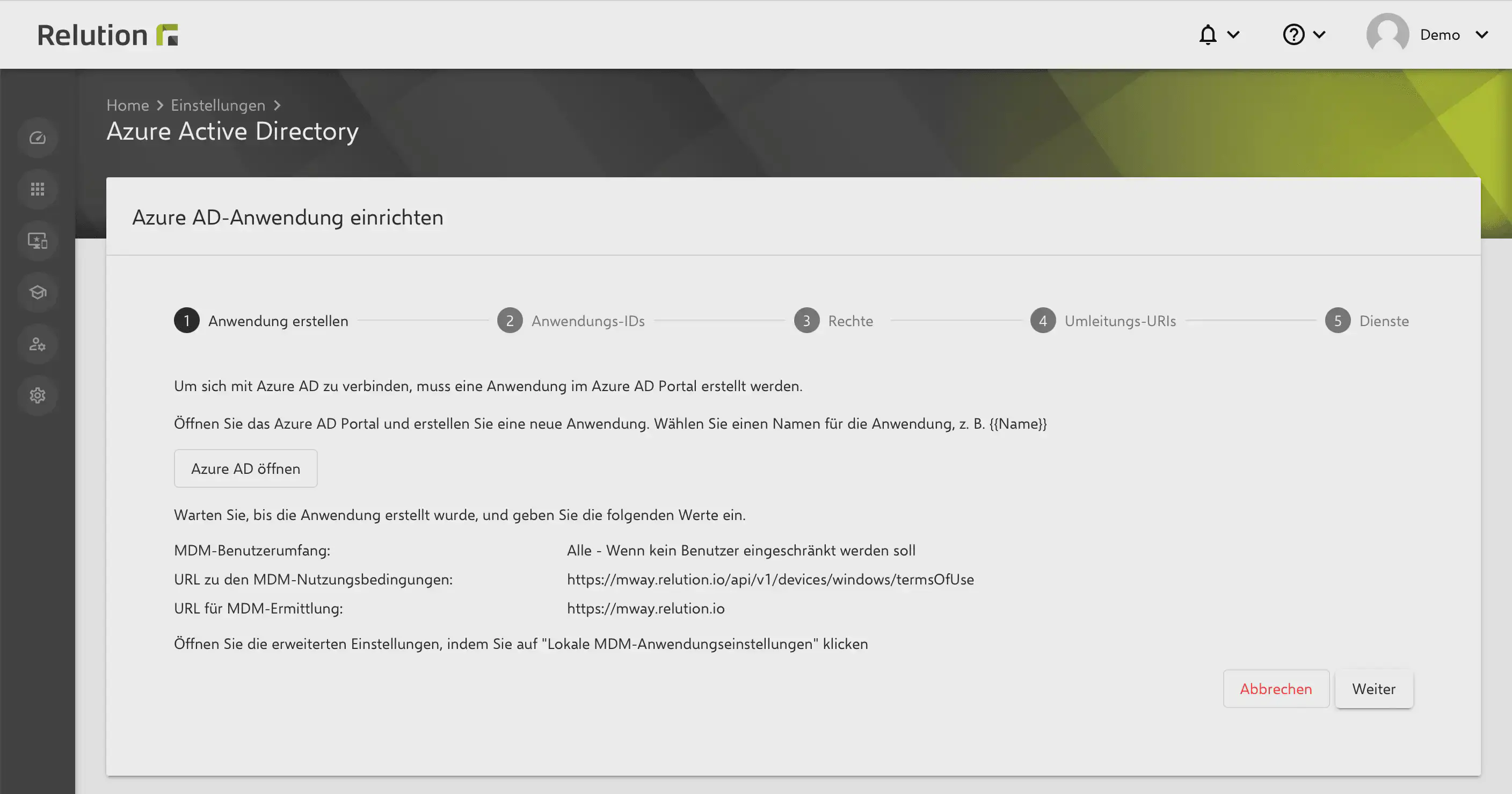 Create and configure a new MDM application in Microsoft Entra ID