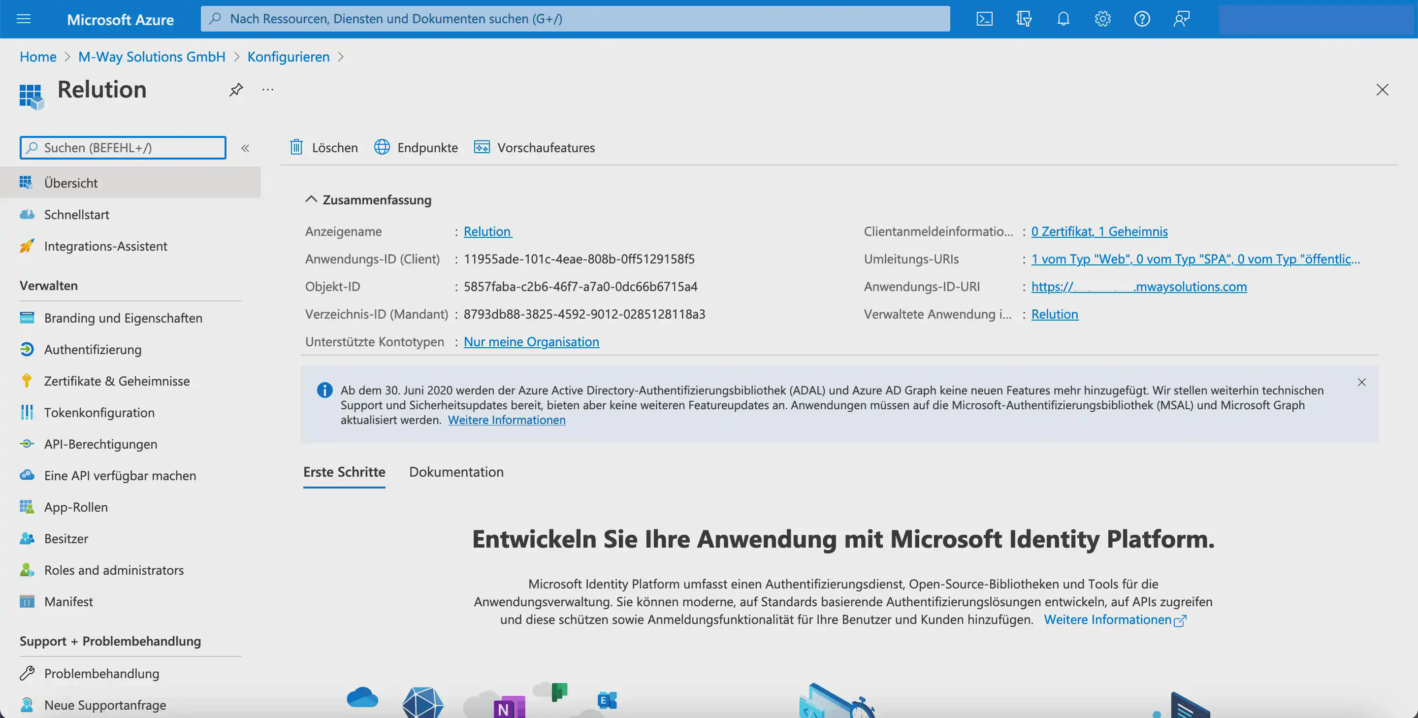Modifier l’URI de l’ID d’application de l’application MDM Microsoft Entra