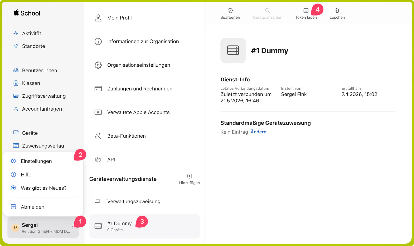 Apple School Manager Téléchargement DEP