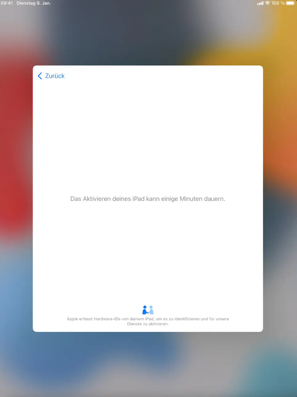 DEP-Einrichtungsassistent auf dem Apple-Gerät starten