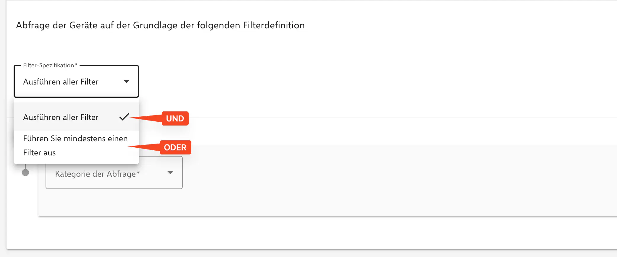 Filter mit UND- und ODER-Spezifikationen für dynamische Gruppe in Relution konfigurieren