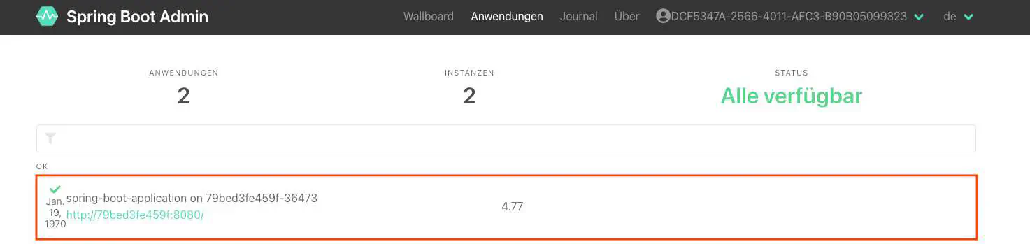Relution Instanz im System-Portal aufrufen