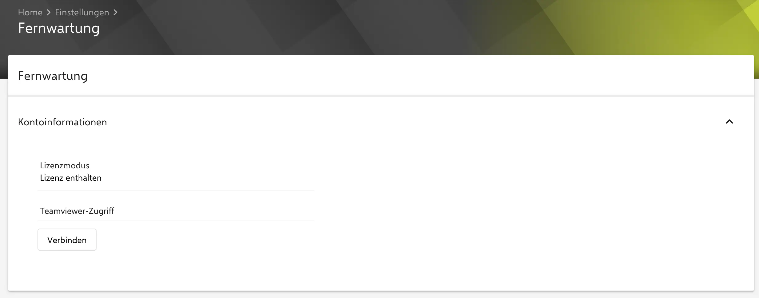 Verbinden Sie Ihr TeamViewer-Konto mit einer enthaltenen Lizenz