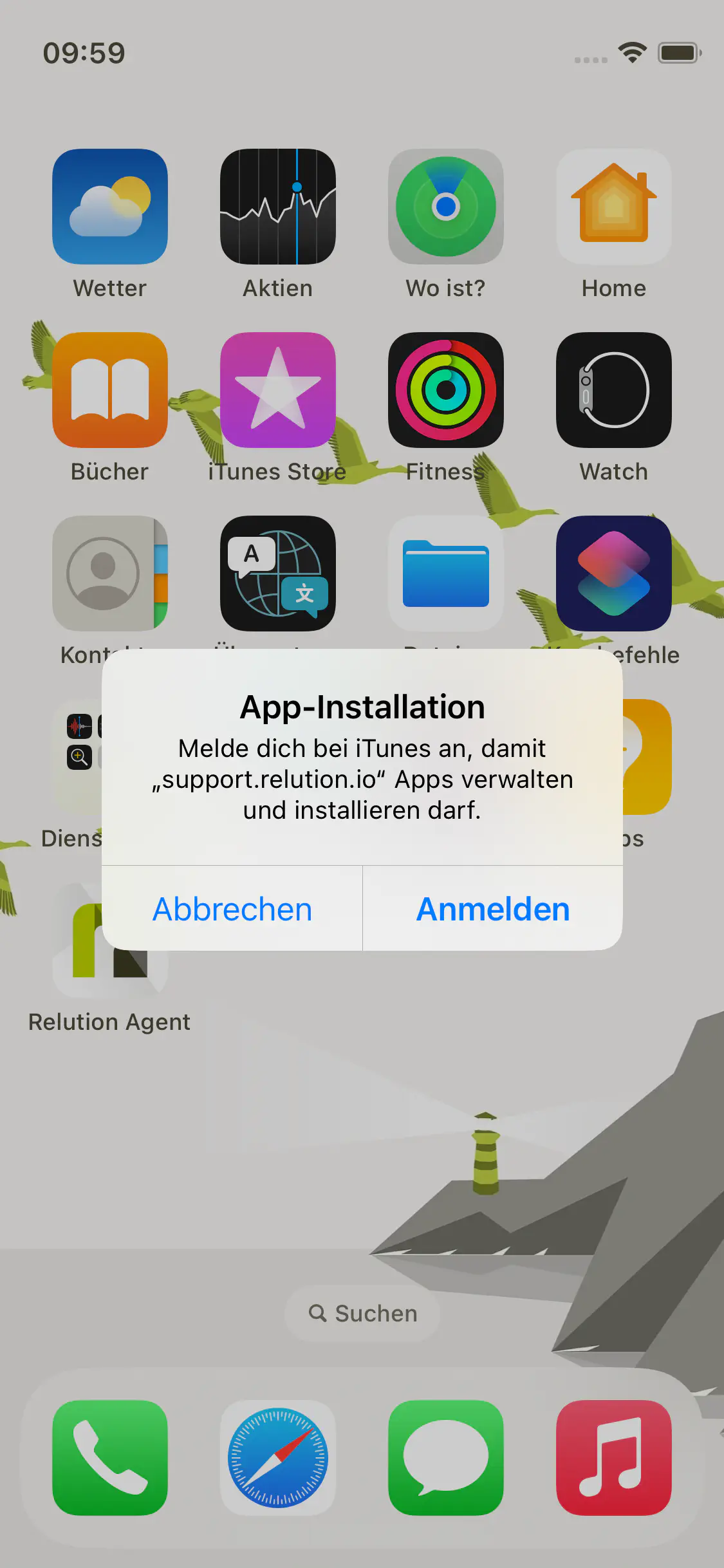 iTunes Anmeldungsaufforderung bei App-Installation über MDM