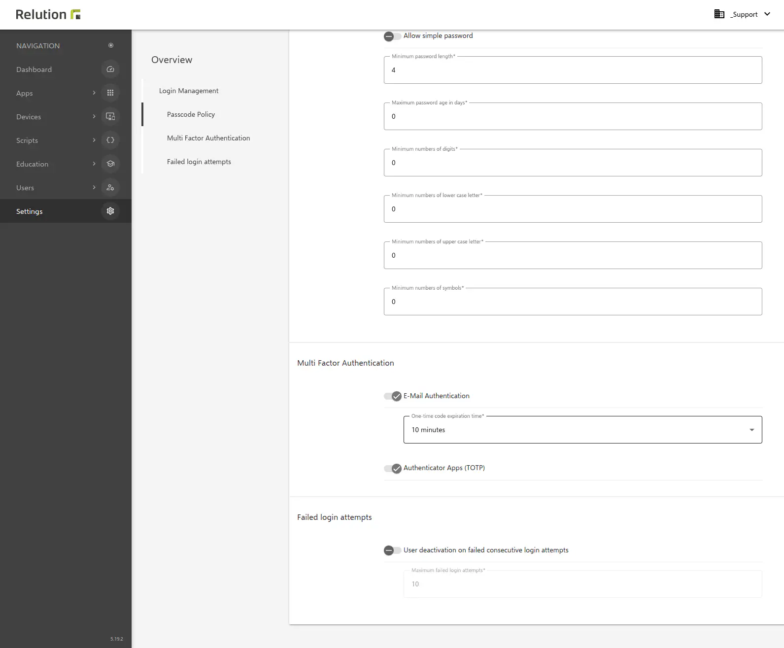 MFA Configuration