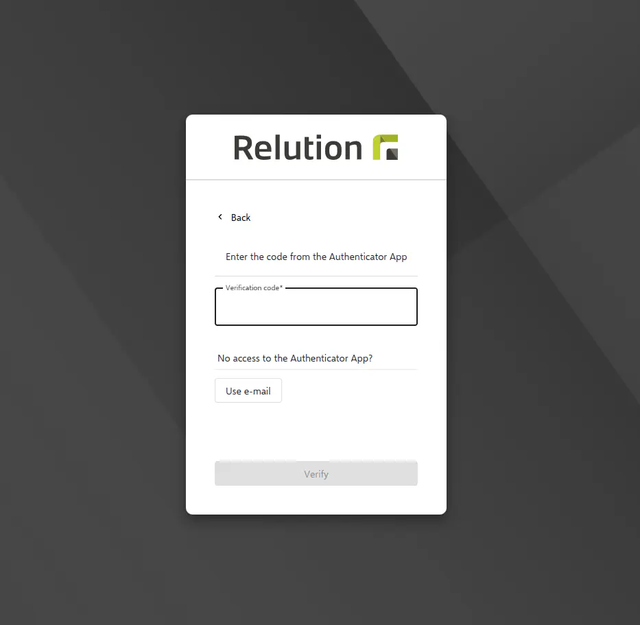 Authenticator App in use