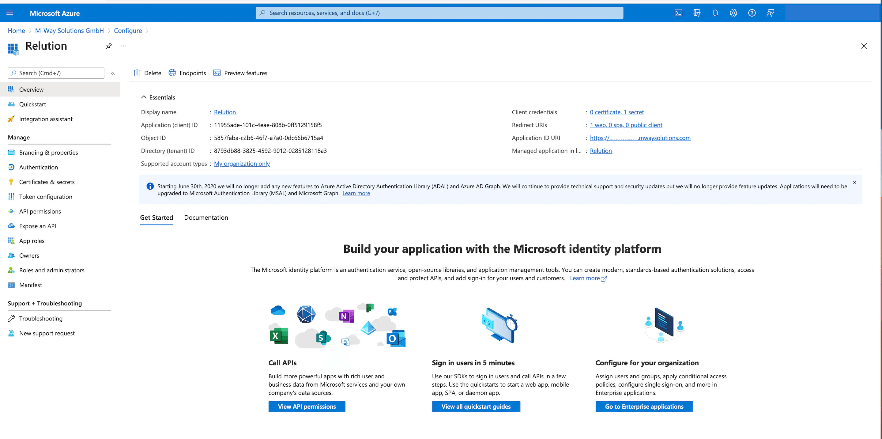 Modification de l’URI de l’ID d’application MDM dans les paramètres Azure Autopilot