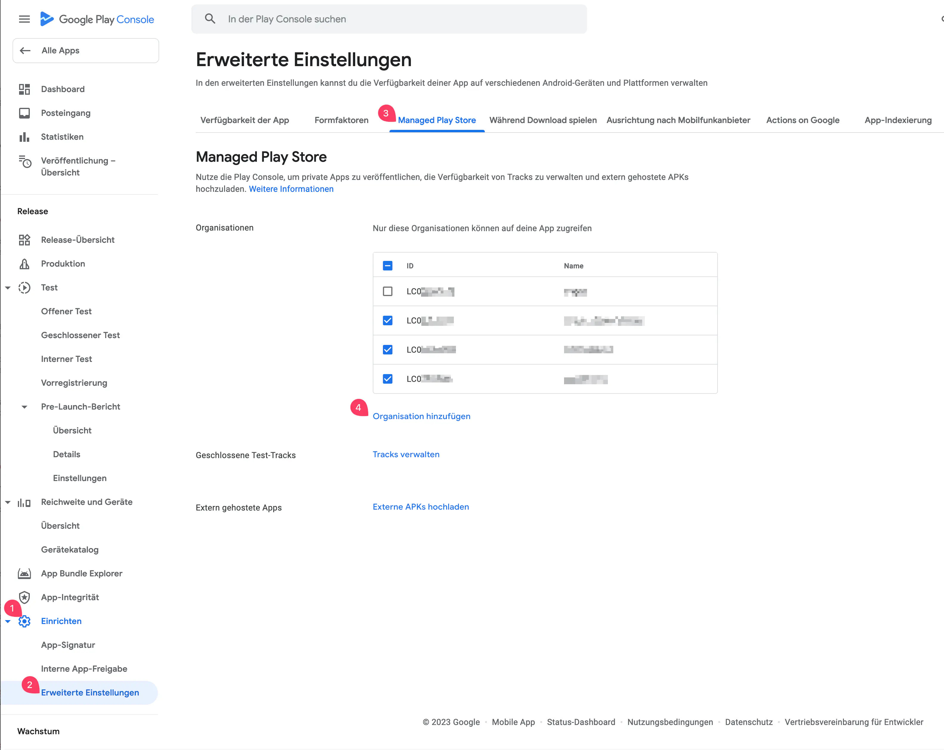 Google Play Console