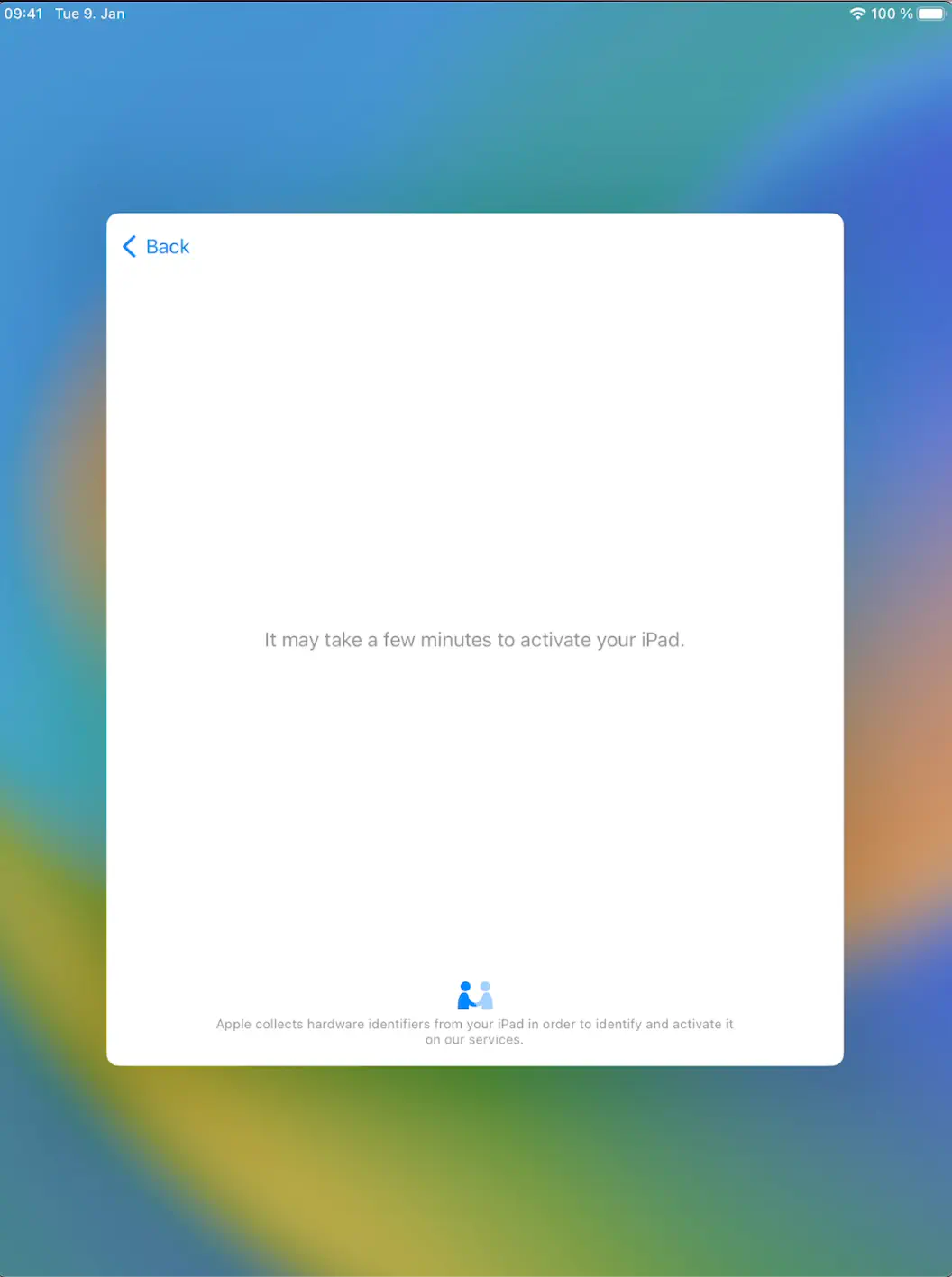Assistant de configuration iOS lors de l’enrôlement automatique DEP dans Relution