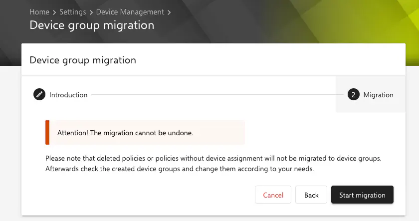 Activate Device Groups