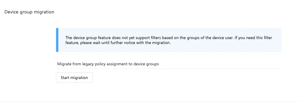 Activate Device Groups