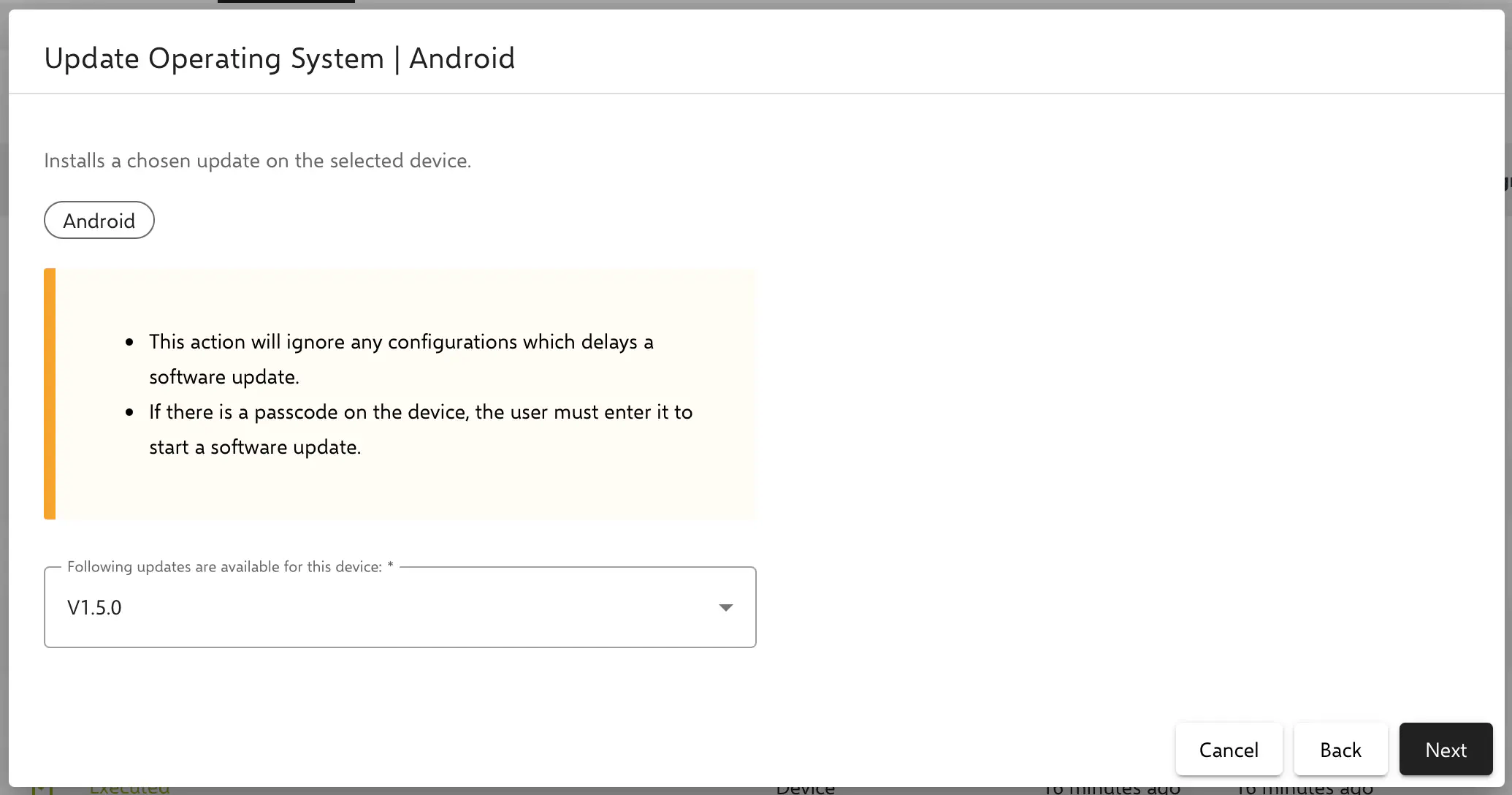 Update Operating System