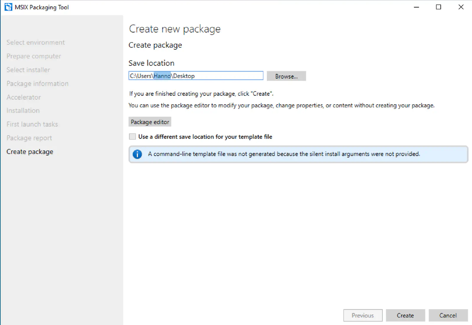 MSIX Packaging Tool