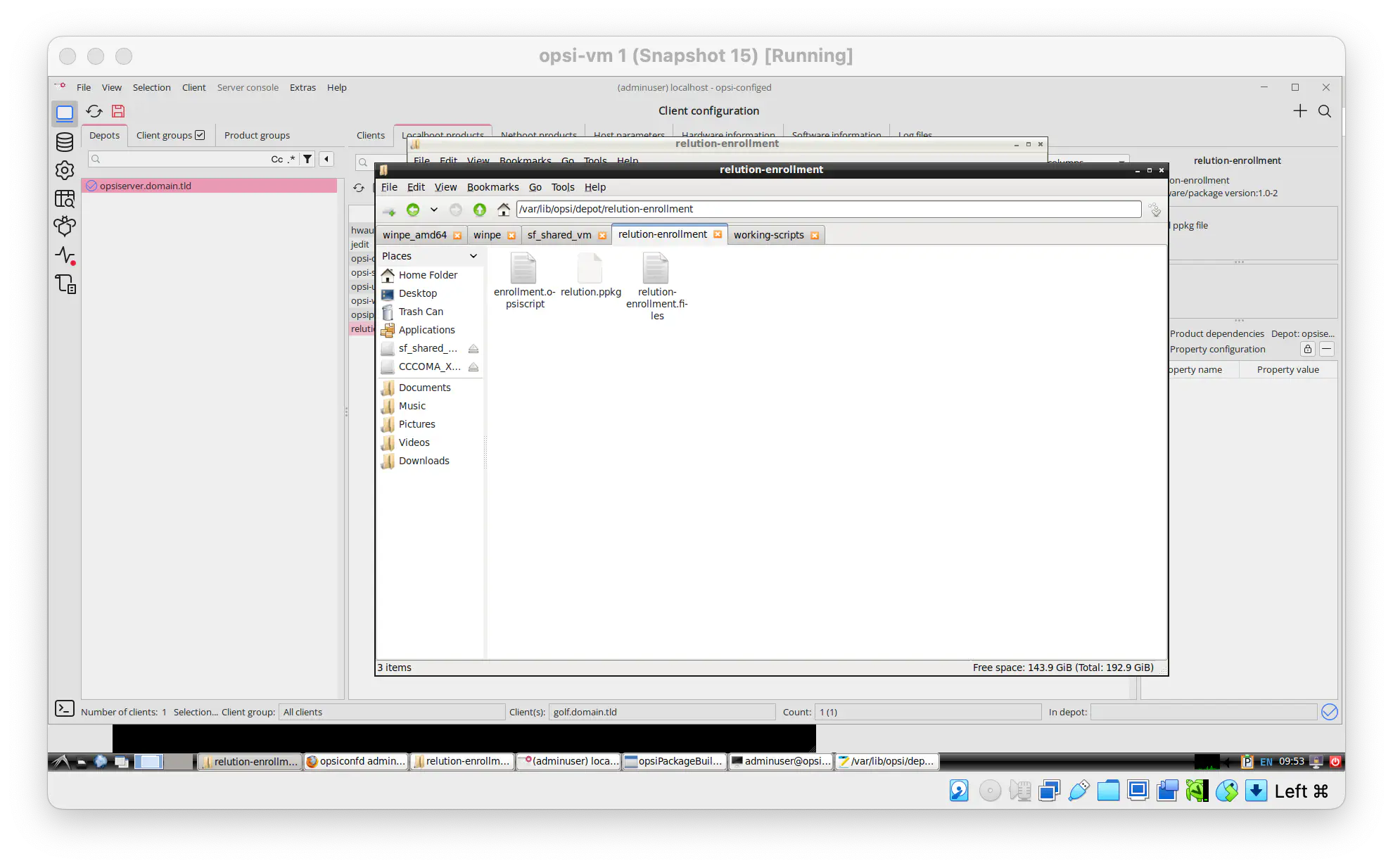 relution-enrollment depot folder