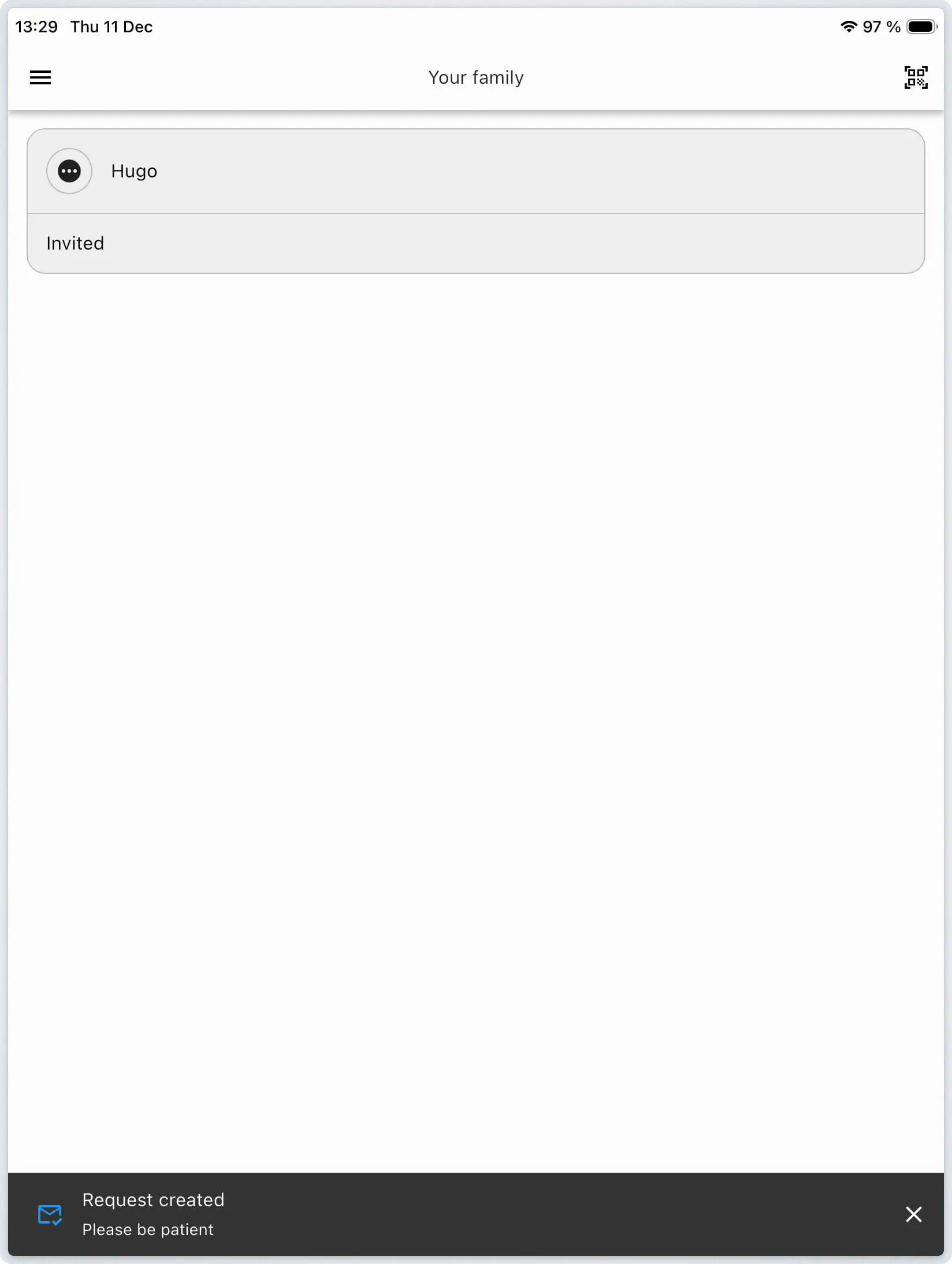 Relution Parent App optional free text field for additional pairing information