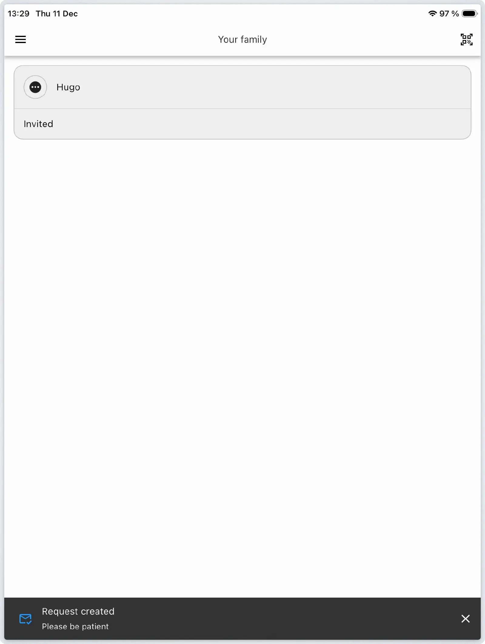 Relution Parent App optional free text field for additional pairing information