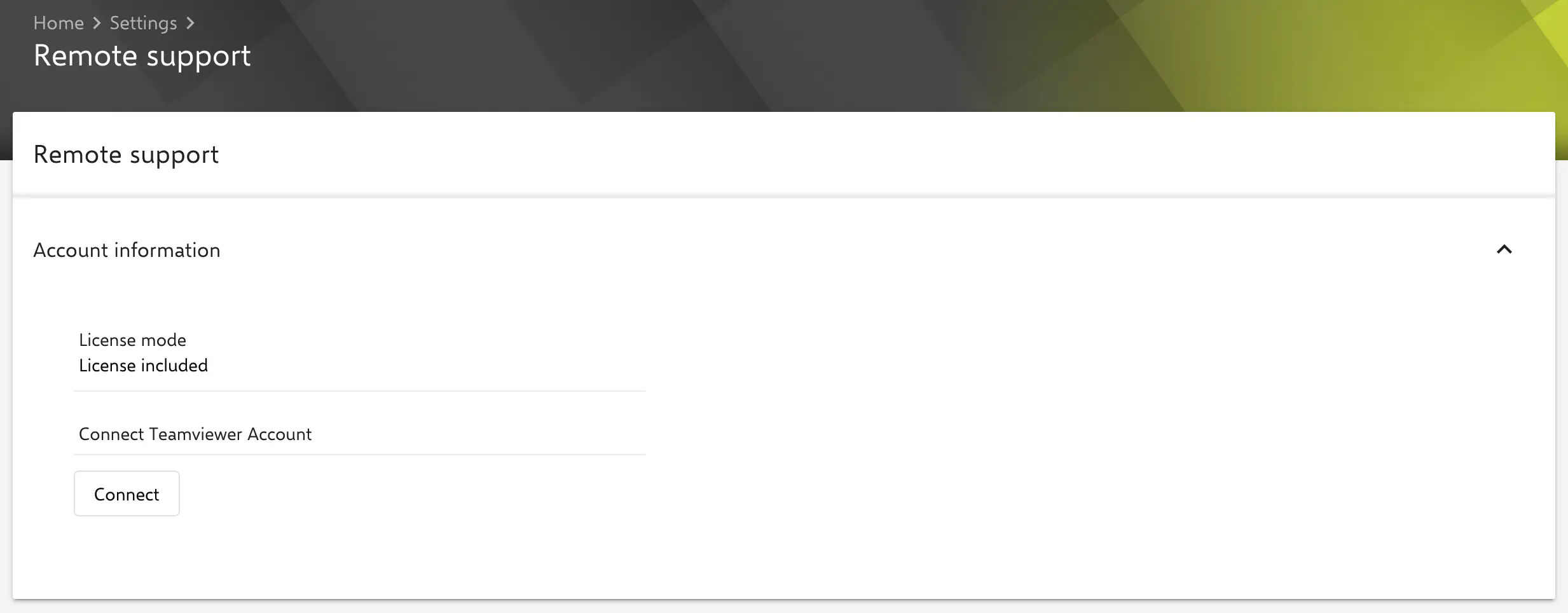 Connecter le compte TeamViewer avec la licence incluse