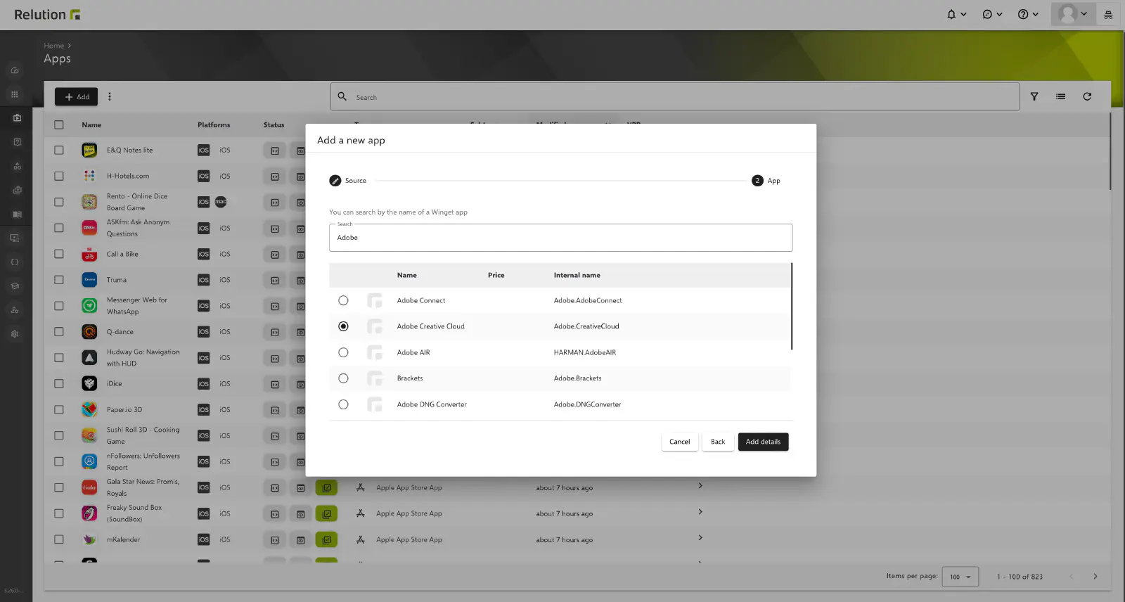 Ajouter une application WinGet